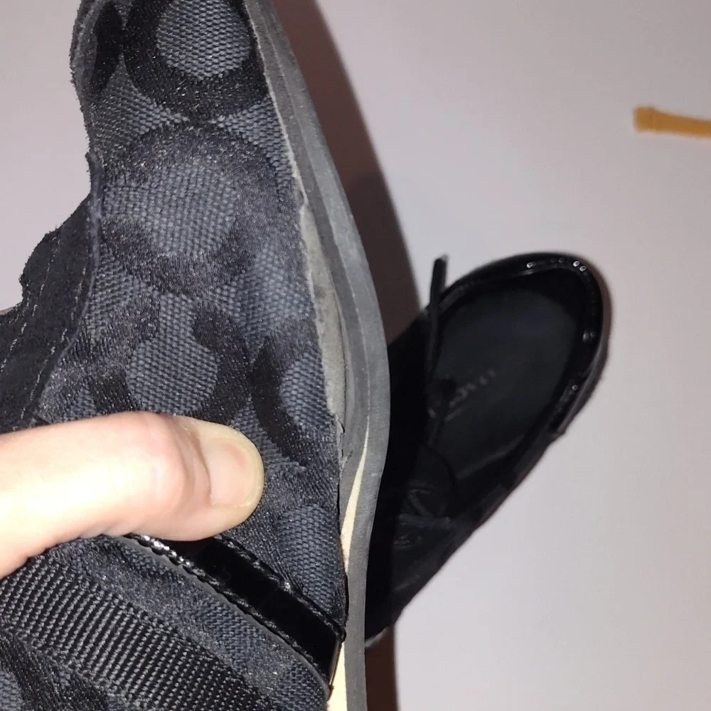 Black Coach women's Kathleen sneakers tennis shoes - size 7